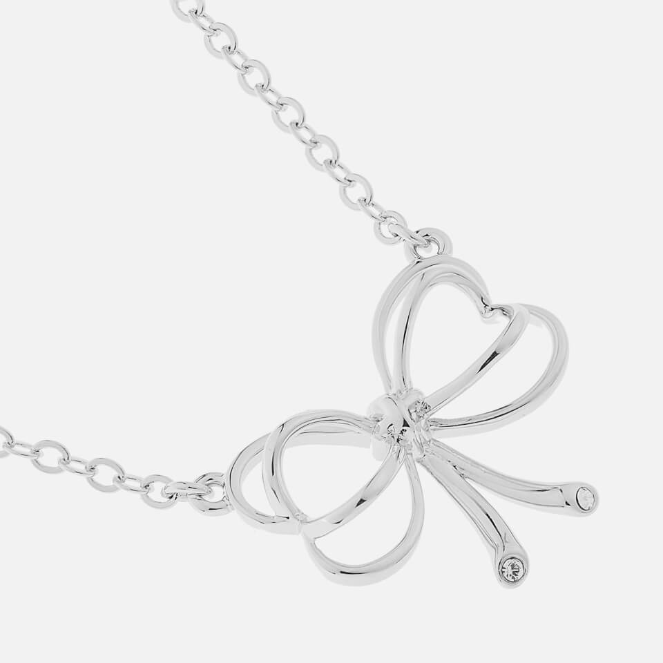 Ted Baker Women's Lahri: Small Heart Bow Pendant - Silver/Crystal