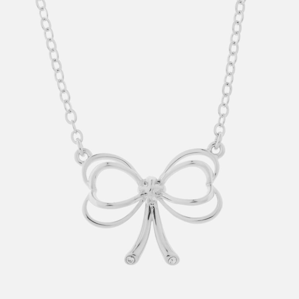 Ted Baker Women's Lahri: Small Heart Bow Pendant - Silver/Crystal