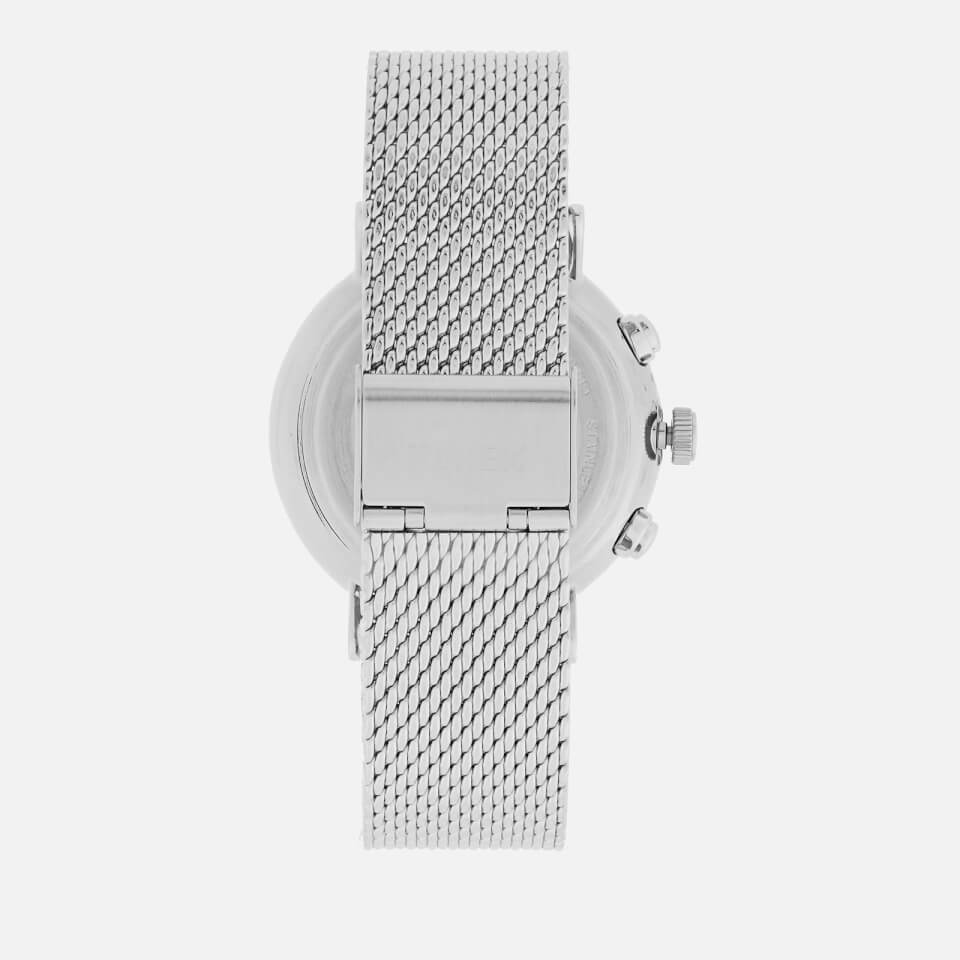 Timex Men's Fairfield Chronograph Mesh Strap Watch - Silver-Tone/White