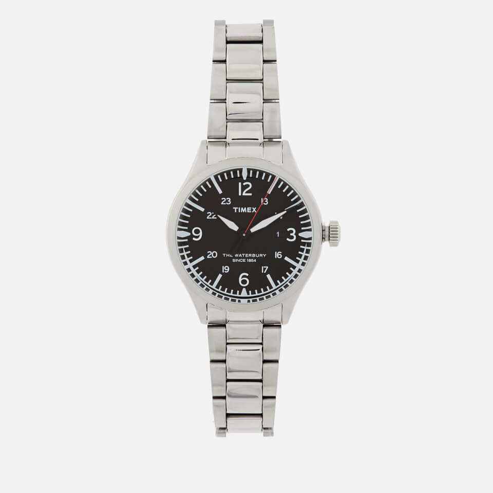 Timex Men's Waterbury Traditional Stainless Steel Watch - Stainless Steel/Black