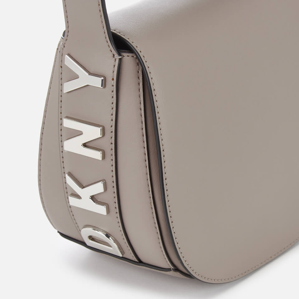 DKNY Women's Bedford Saddle Cross Body Bag - Warm Grey