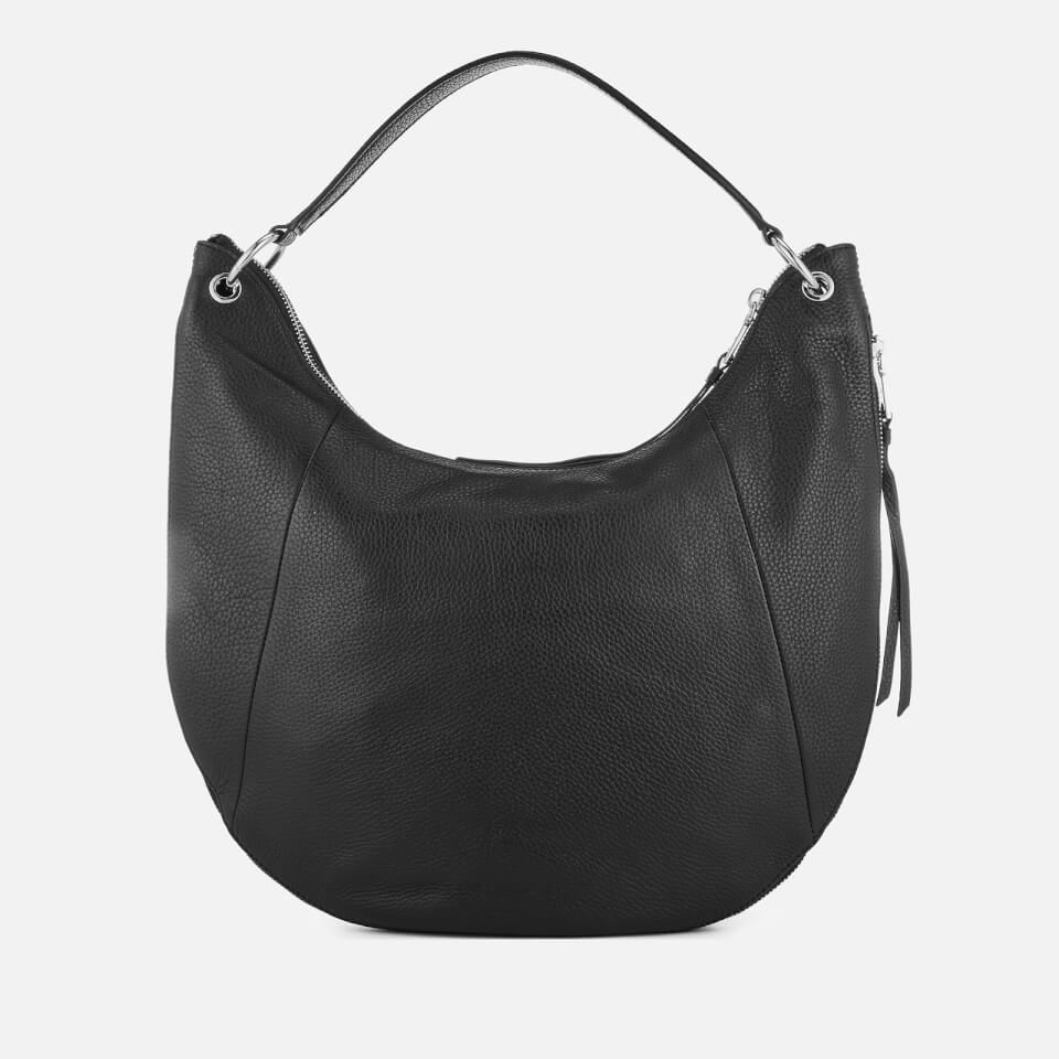DKNY Women's Tompson Large Hobo Bag - Black/Silver