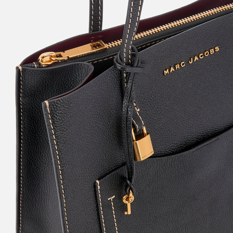 Marc Jacobs Women's Grind T Pocket Tote Bag - Black/Dark Cherry