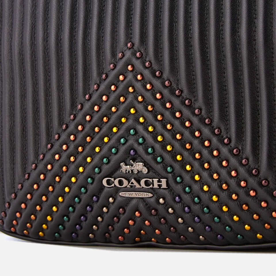 Coach Women's Quilting with Rivets Camera Bag - Black Multi