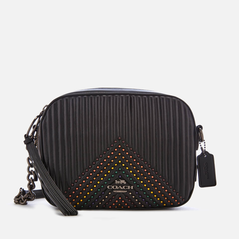 Coach Women's Quilting with Rivets Camera Bag - Black Multi
