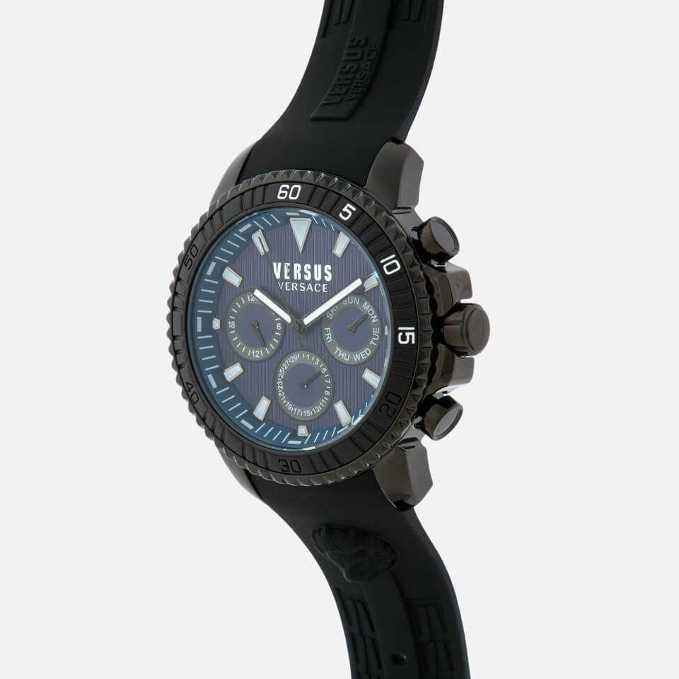 Versus Versace Men's Aberdeen Silicone Strap Watch - Black