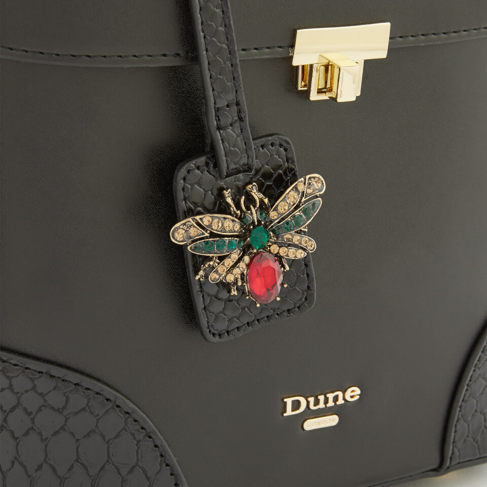 Dune Women's Duffie Small Vanity Top Handle Bag - Black