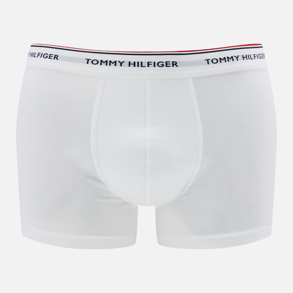 Tommy Hilfiger Men's 3-Pack Stretch Cotton Trunks - Black/White/Grey Heather