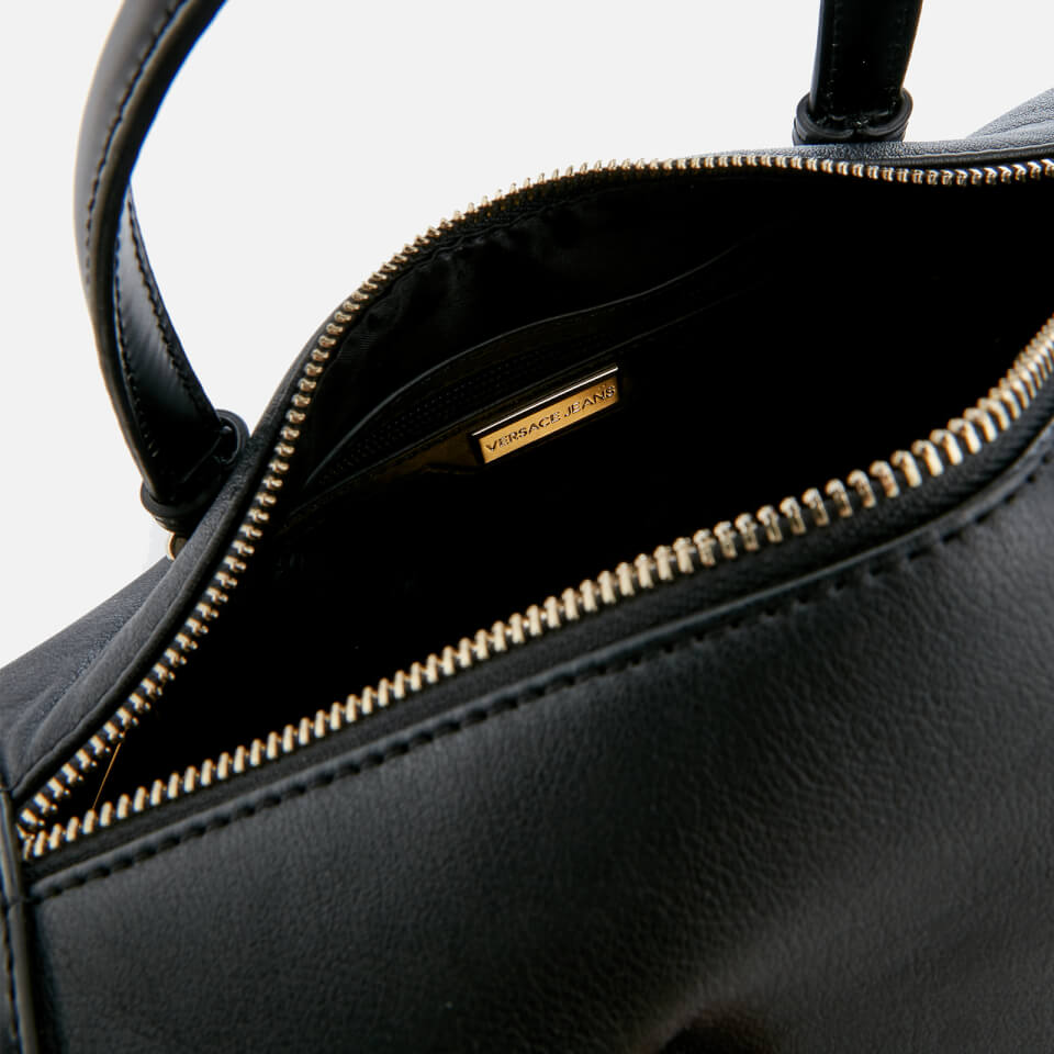 Versace Jeans Women's Studded Logo Top Handle Bag - Black