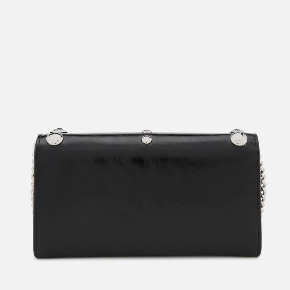 Pinko Women's Brittan Wallet with Shoulder Strap - Black