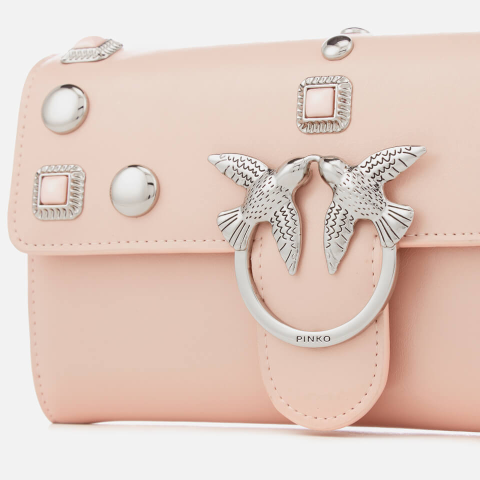 Pinko Women's Brittan Wallet with Shoulder Strap - Pink