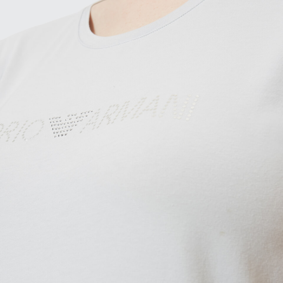 Emporio Armani Women's Basic Cotton T-Shirt - Silver