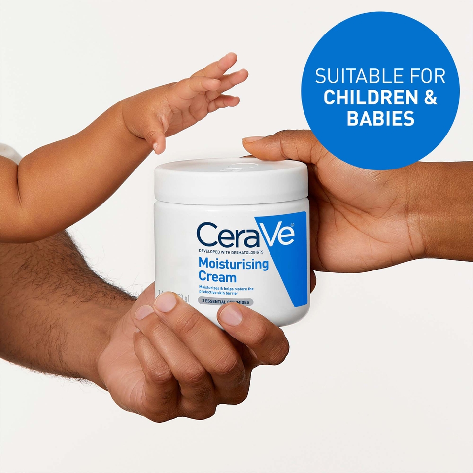 CeraVe Moisturising Cream Pot with Ceramides for Dry to Very Dry Skin 454g