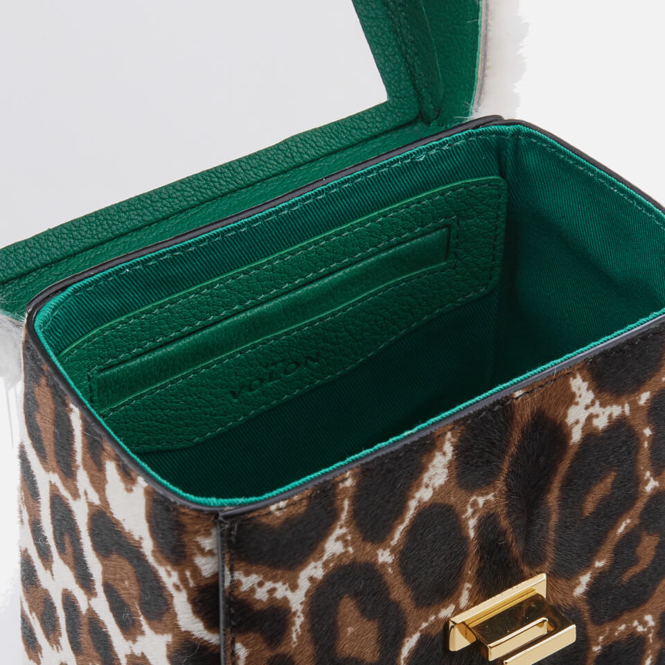 The Volon Women's Great L. Box Fur Bag - Leopard