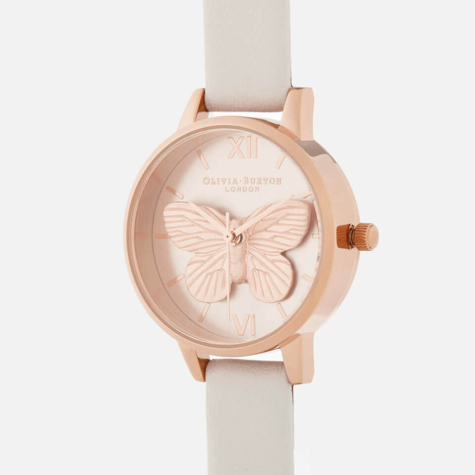 Olivia Burton Women's 3D Butterfly Watch - Blush/Rose Gold