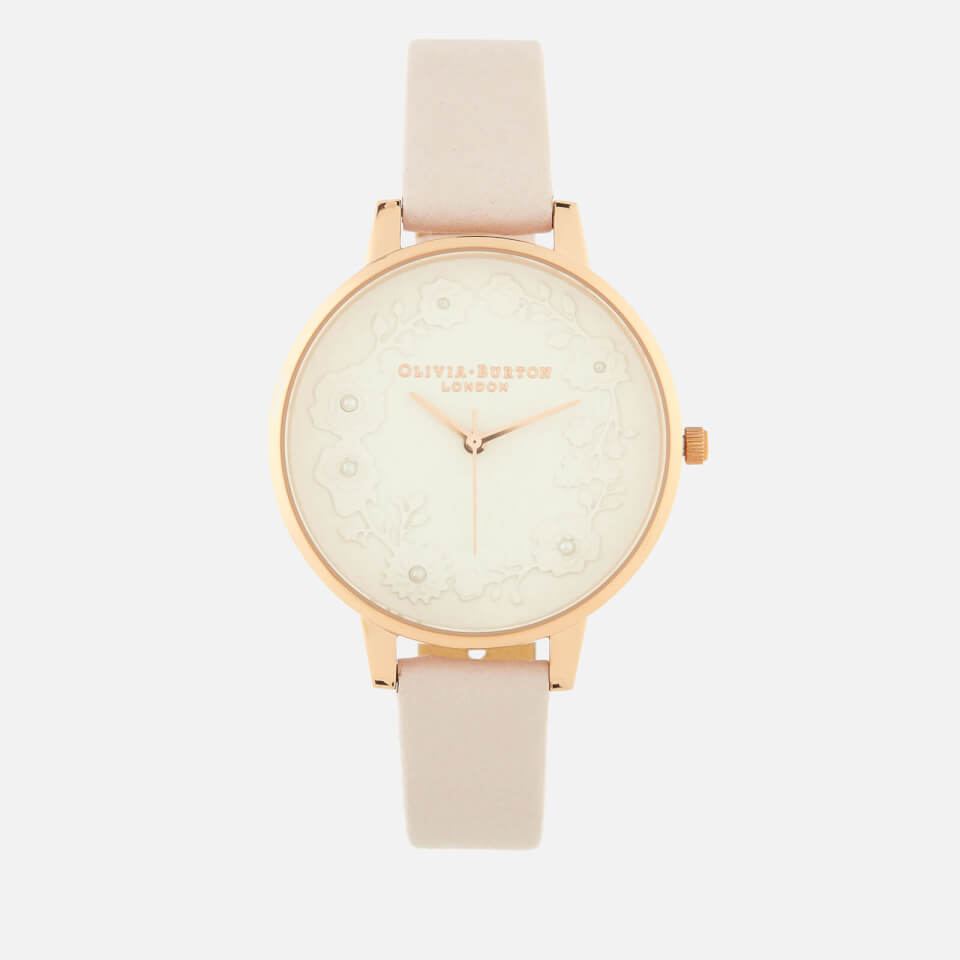 Olivia Burton Women's Artisan Dial Watch - Pearl Paper Effect Blossom/Rose Gold
