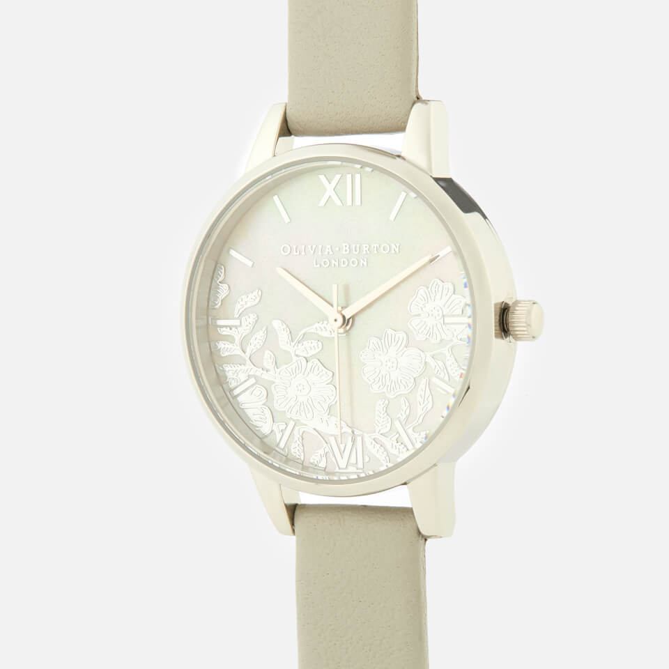 Olivia Burton Women's Lace Detail Watch - White