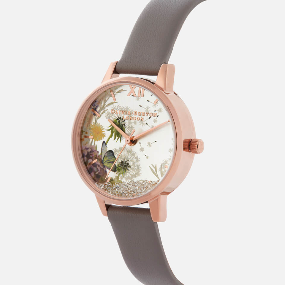 Olivia Burton Women's The Wishing Watch - London Grey & Rose Gold