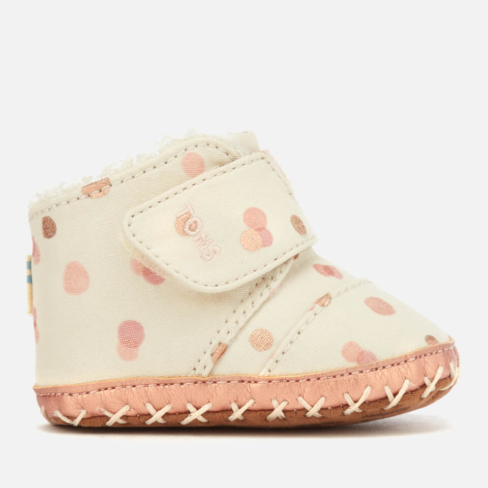 TOMS Babies Cuna Party Dots Boots - Pale Blush