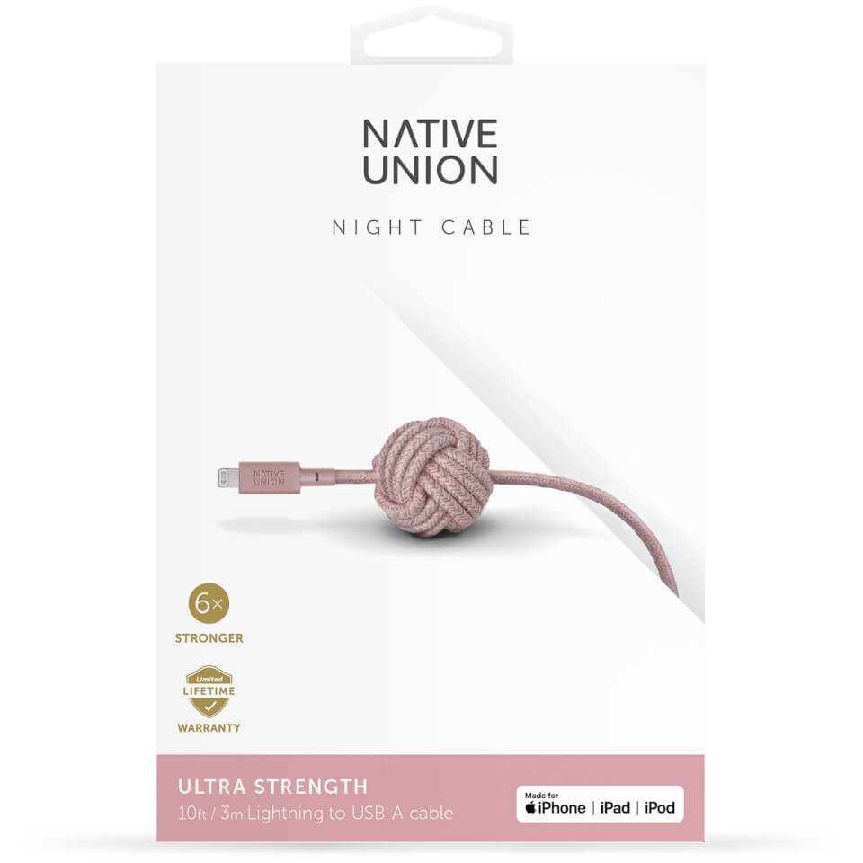 Native Union Night Cable - Rose