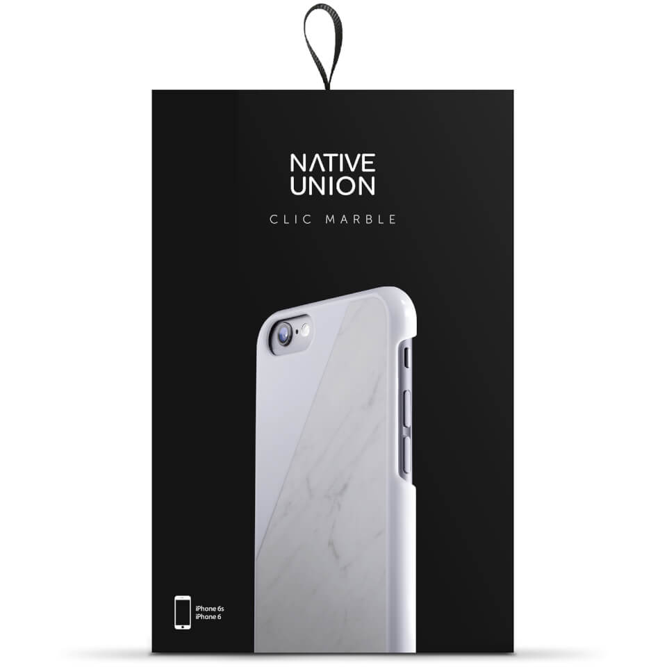 Native Union Clic Marble Metal iPhone X - White