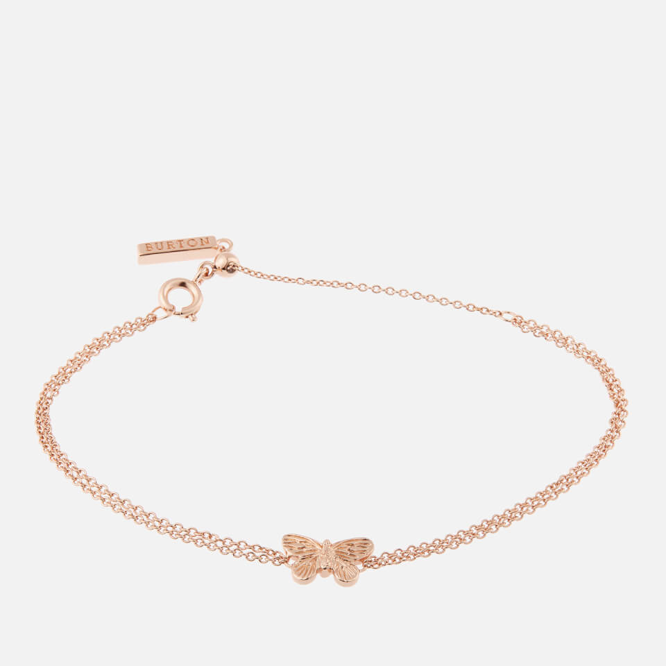 Olivia Burton Women's 3D Butterfly Chain Bracelet - Rose Gold