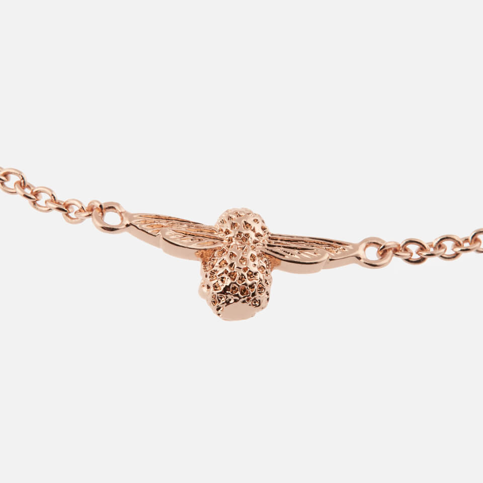 Olivia Burton Women's Pearl Bee Chain Bracelet - Rose Gold