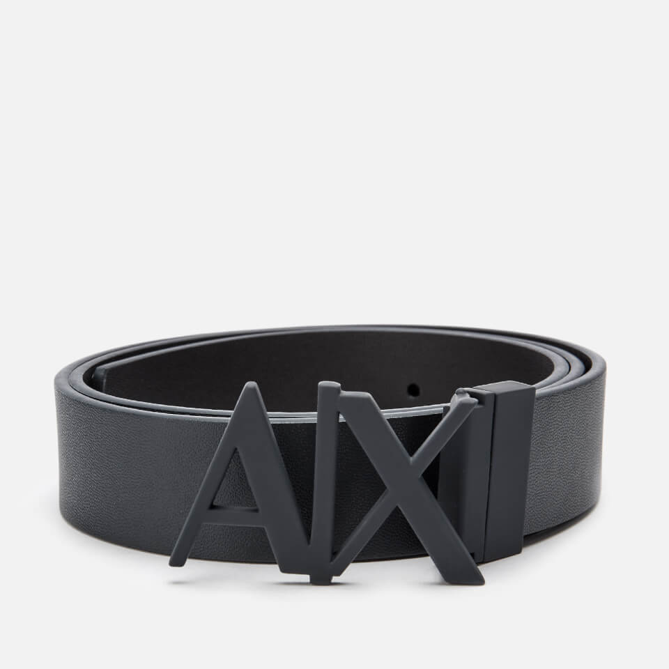 Armani Exchange Men's Leather Belt - Navy/Black