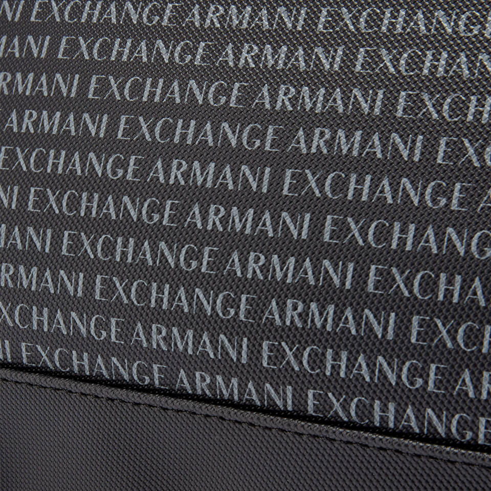 Armani Exchange Men's All Over Print Wash Bag - Black