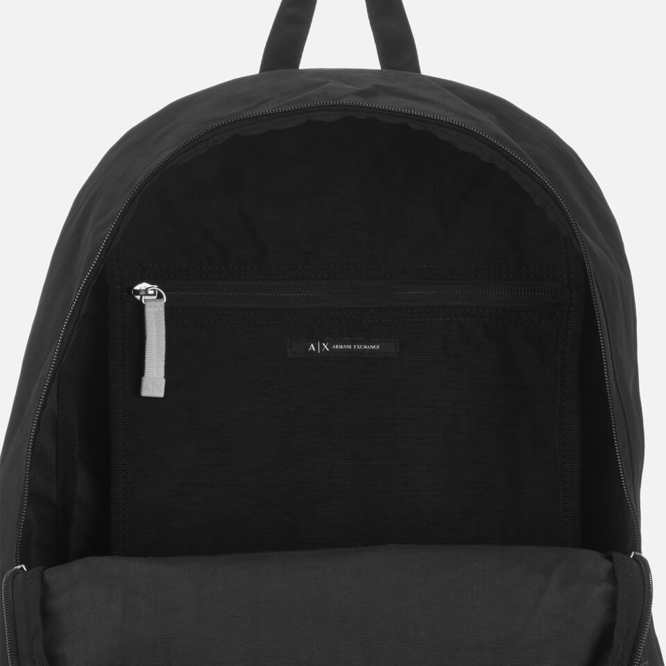 Armani Exchange Men's Contrast Logo Backpack - Black