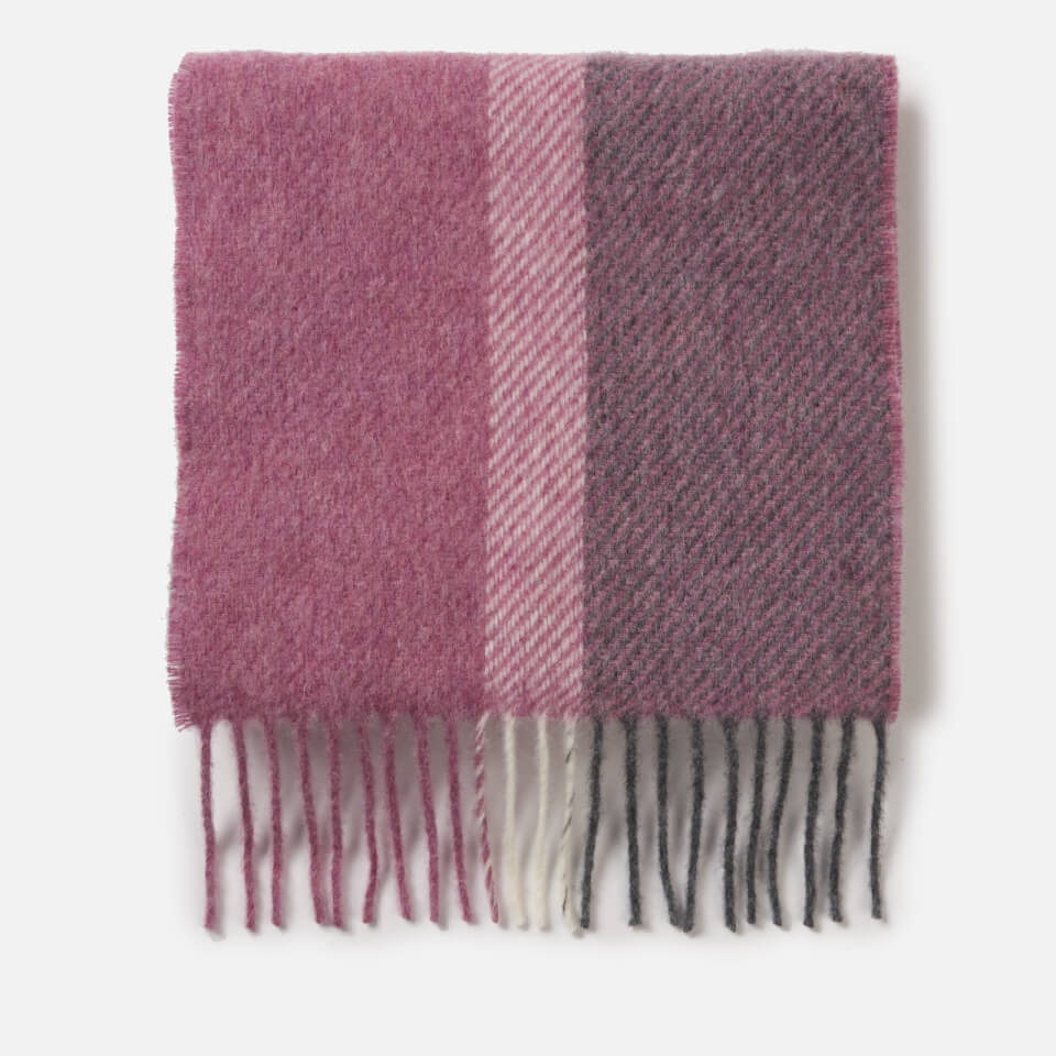 Barbour Women's Hamble Check Scarf - Lilac /Grey