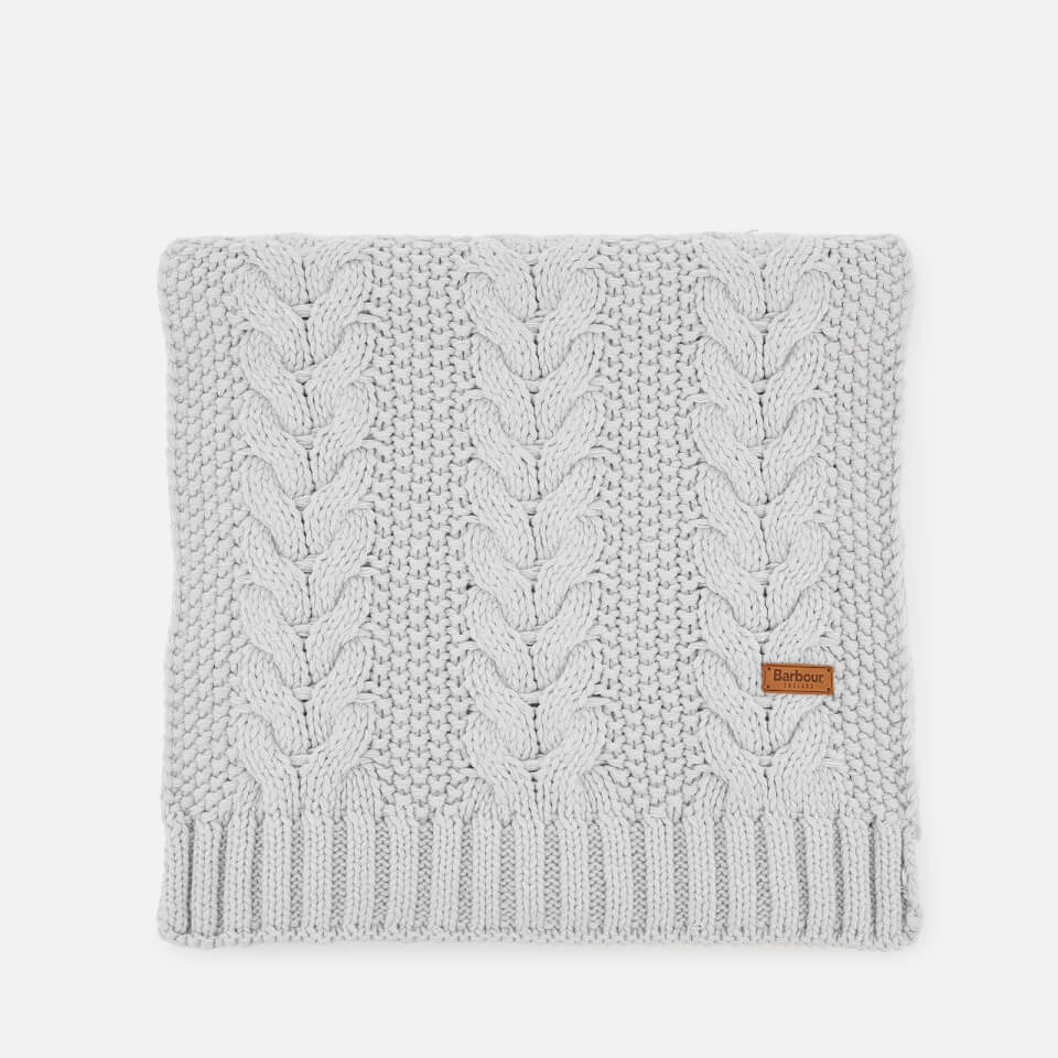 Barbour Women's Cable Hat & Scarf Set - Ice White