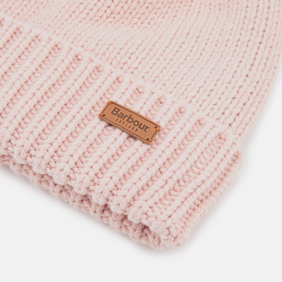 Barbour Women's Cable Hat & Scarf Set - Pink