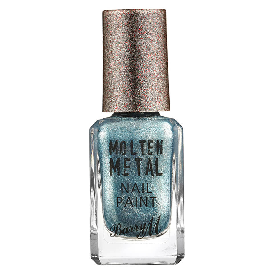 Barry M Cosmetics Molten Metal Nail Paint - Blue Glacier