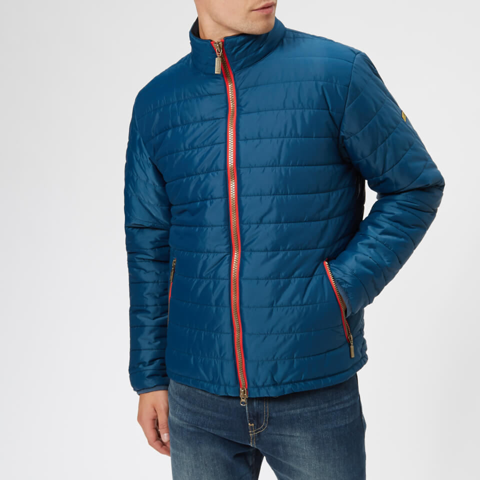 Barbour international locking hooded quilted jacket on sale