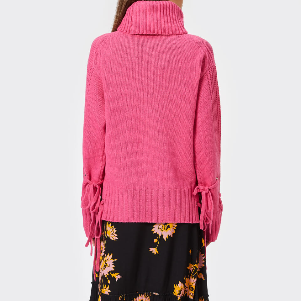 McQ Alexander McQueen 襟ピン リボンシャツ ピンク