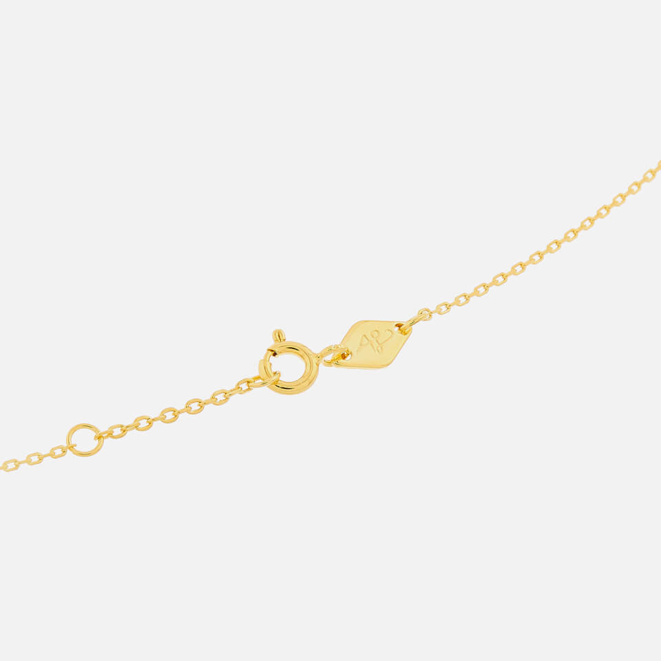 Anni Lu Women's Cross Chain Necklace - 55cm - Gold
