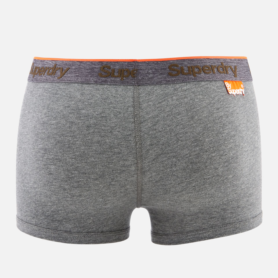 Superdry Men's Triple Pack Orange Label Sport Trunks - Dark Marl