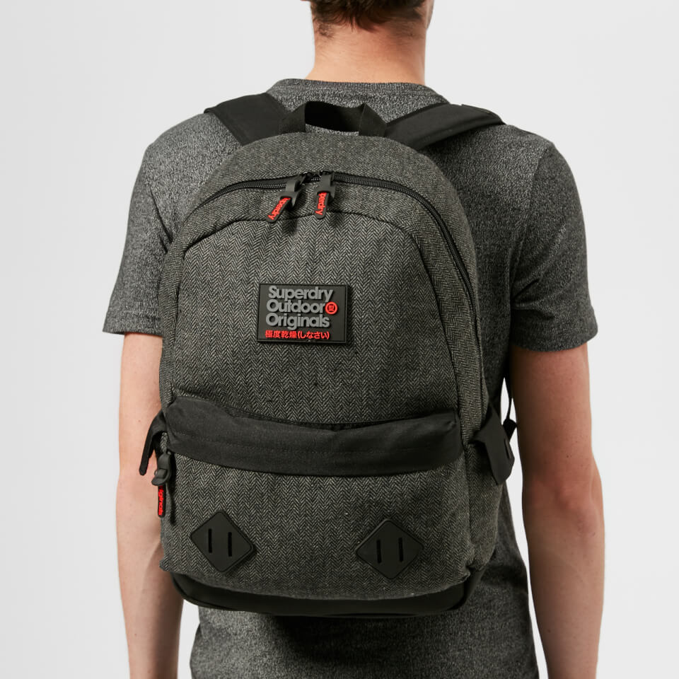 Superdry Men's Herrington Montana Backpack - Grey Herringbone