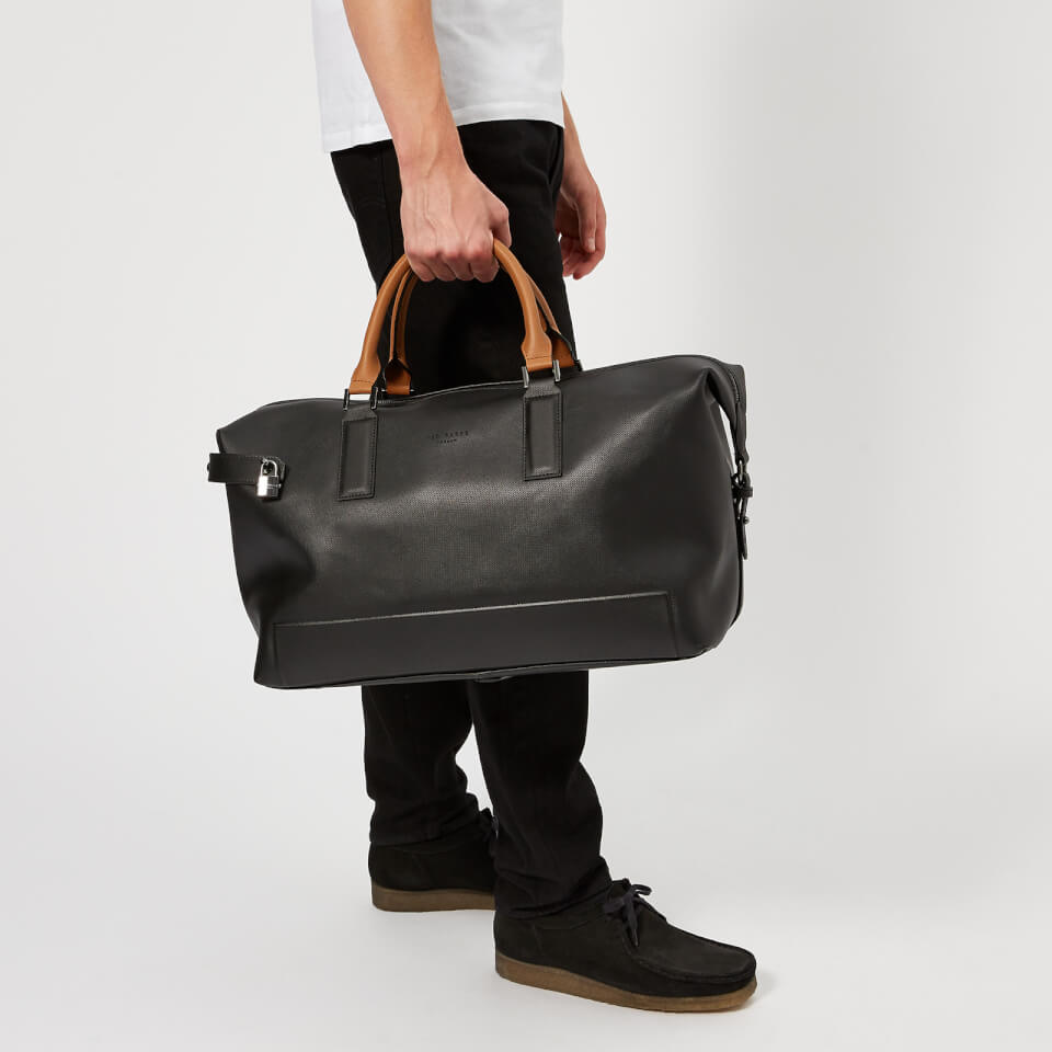 Ted Baker Men's Potts Micro Perf Leather Holdall Bag - Black