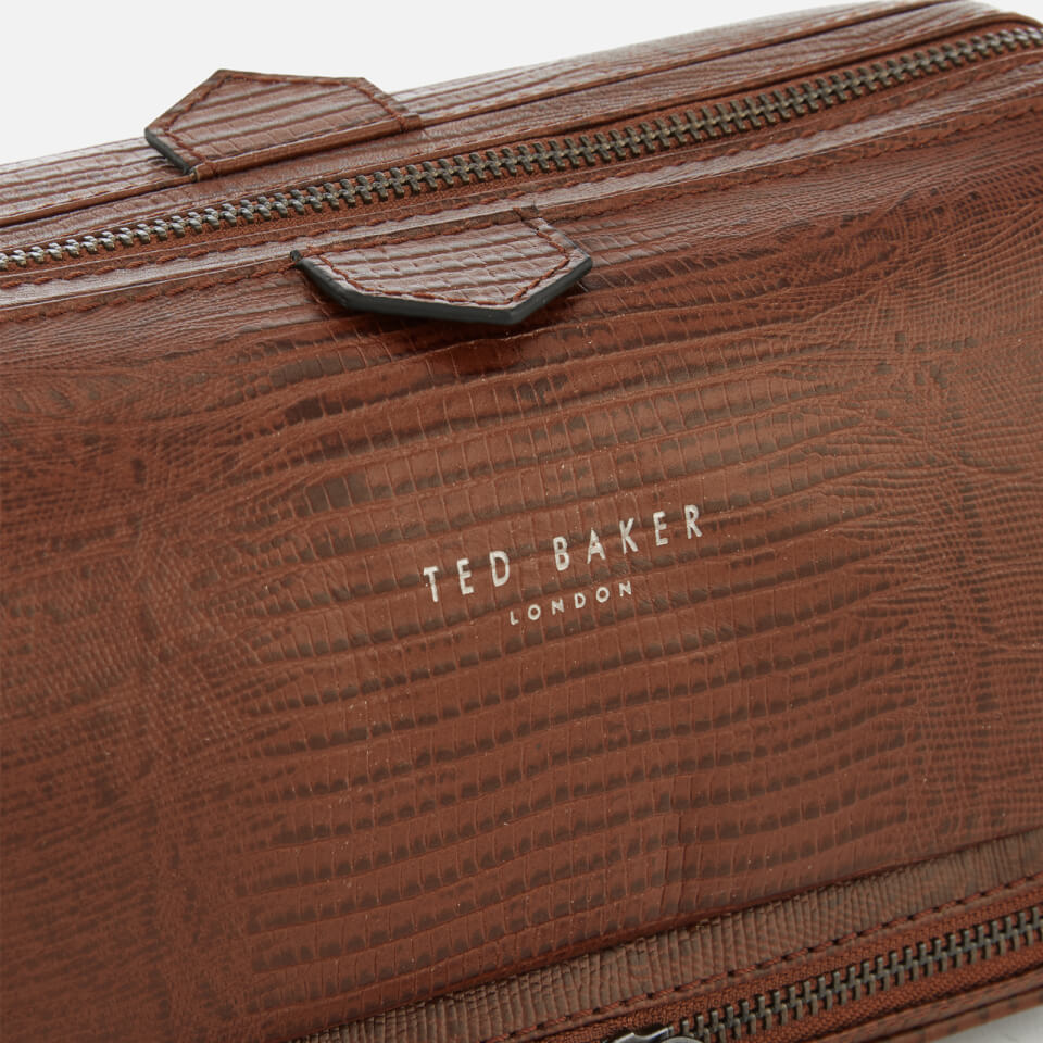 Ted Baker Men's Chocks Exotic Leather Wash Bag - Tan