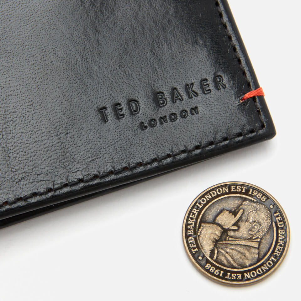 Ted Baker Men's Logans Nubuck Internals Bifold Wallet - Black