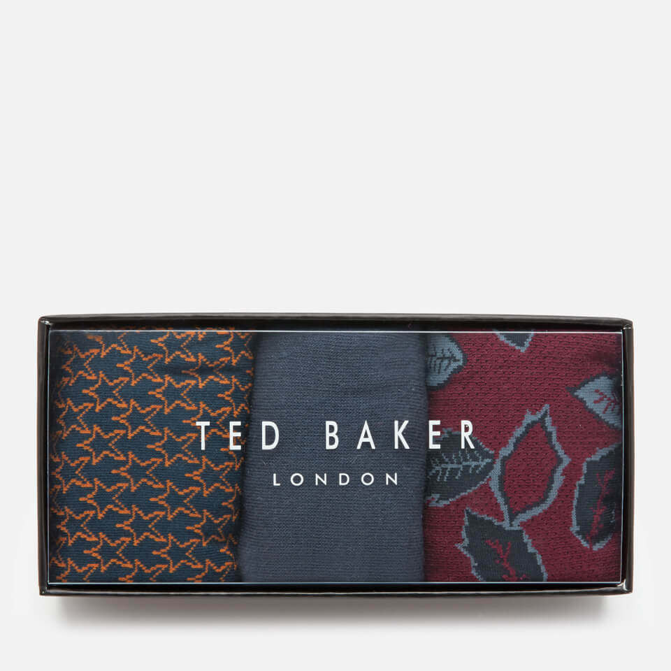 Ted Baker Men's Bell Three Pack Socks - Assorted