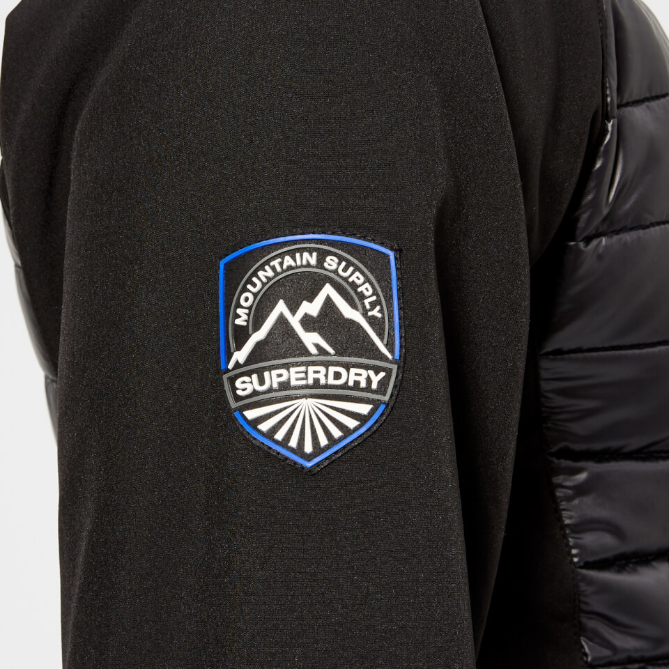 Superdry Men s Mountain Soft Shell Jacket Black Cobalt Coggles