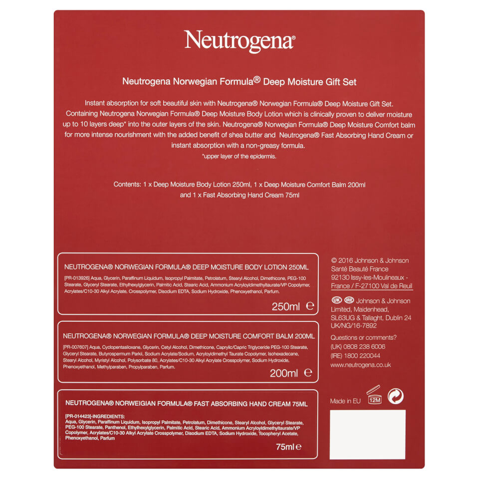 Neutrogena Norwegian Formula Deep Moisture Gift Set