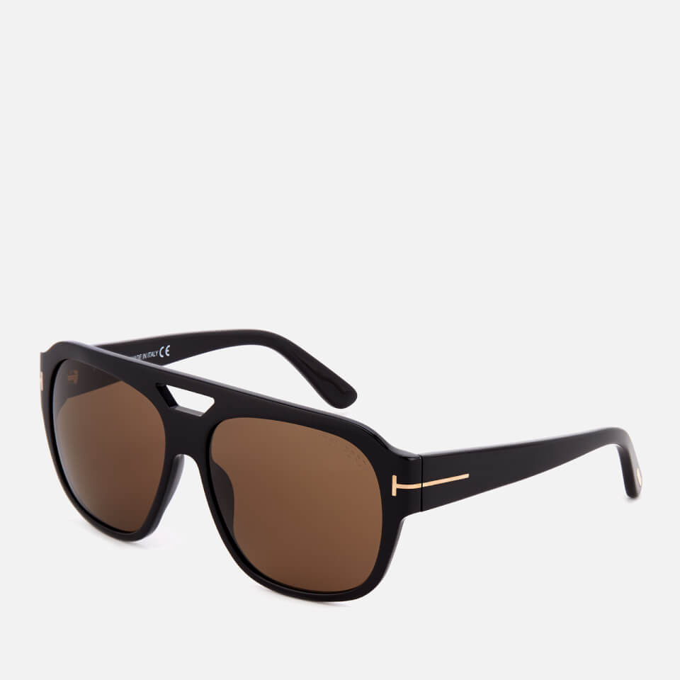 Tom Ford Men's Bachardy Sunglasses - Shiny Black/Roviex