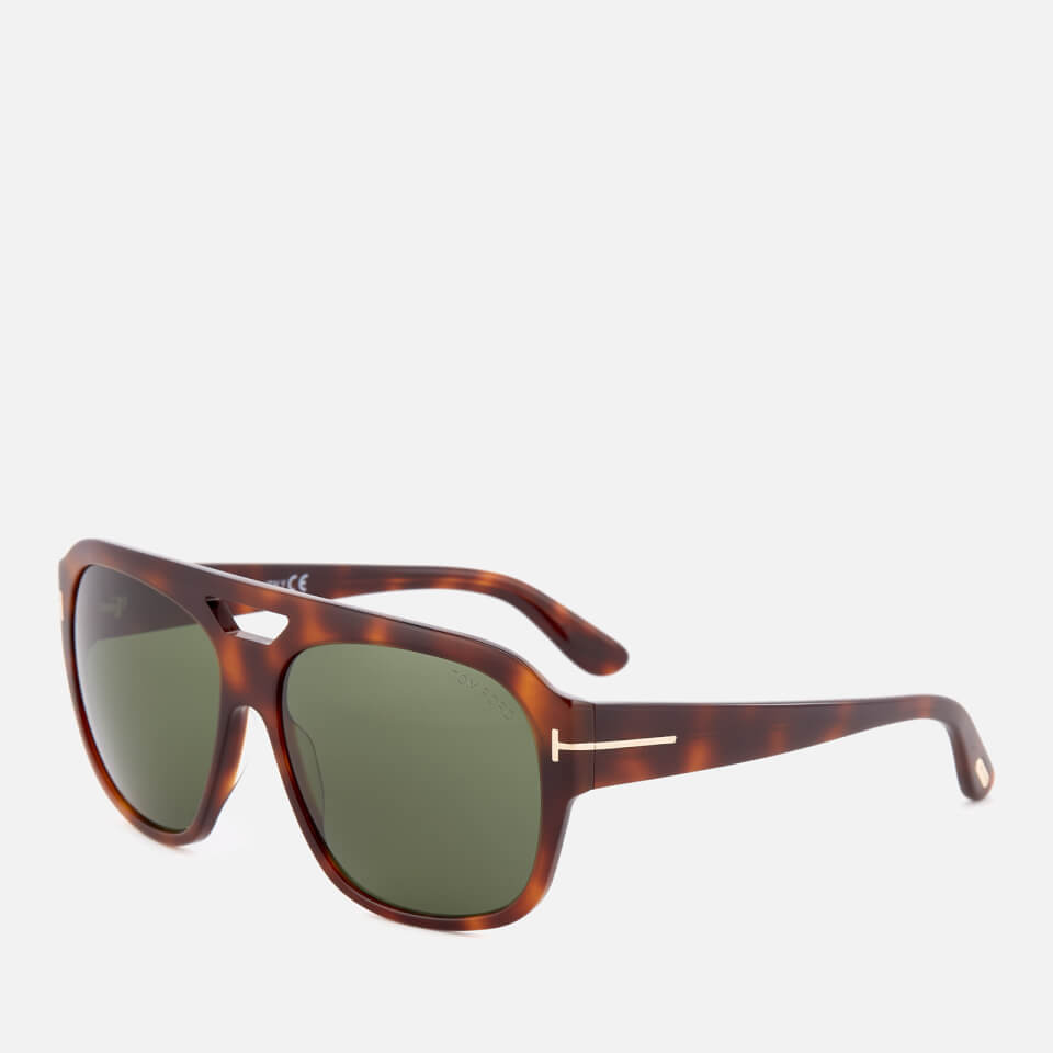 Tom Ford Men's Bachardy Sunglasses - Dark Havana/Green
