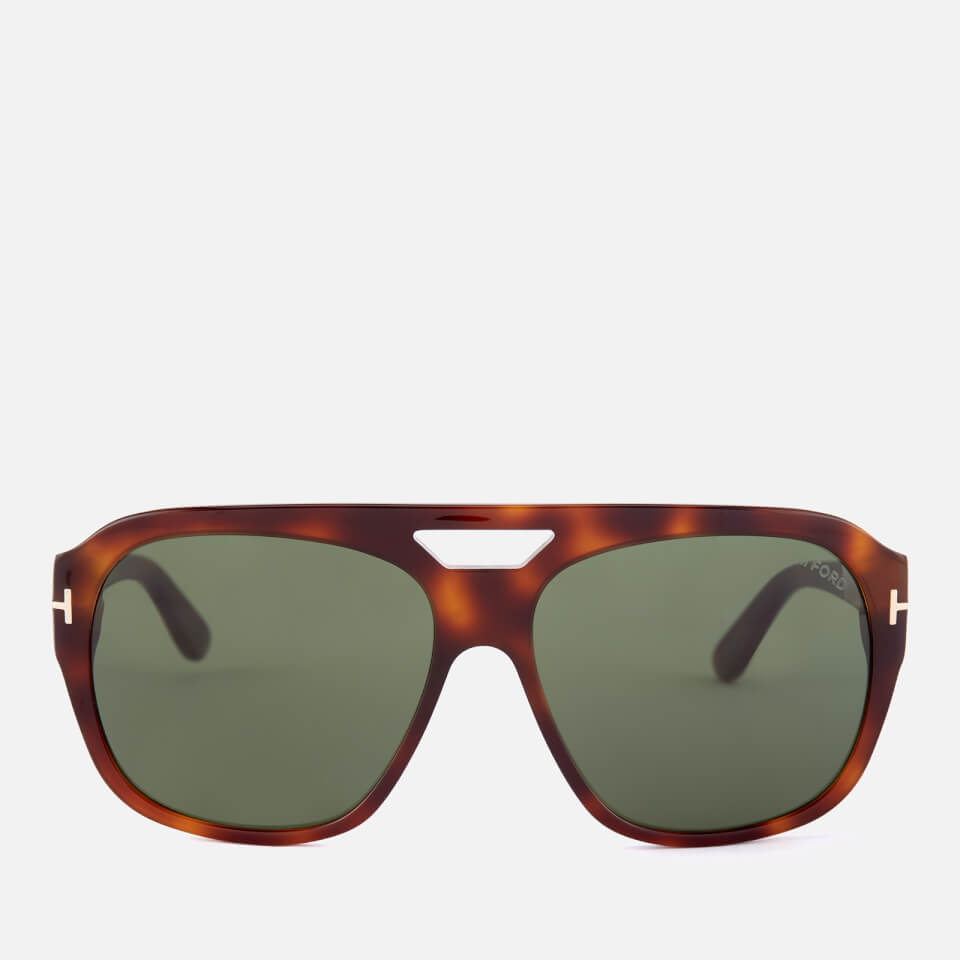 Tom Ford Men's Bachardy Sunglasses - Dark Havana/Green