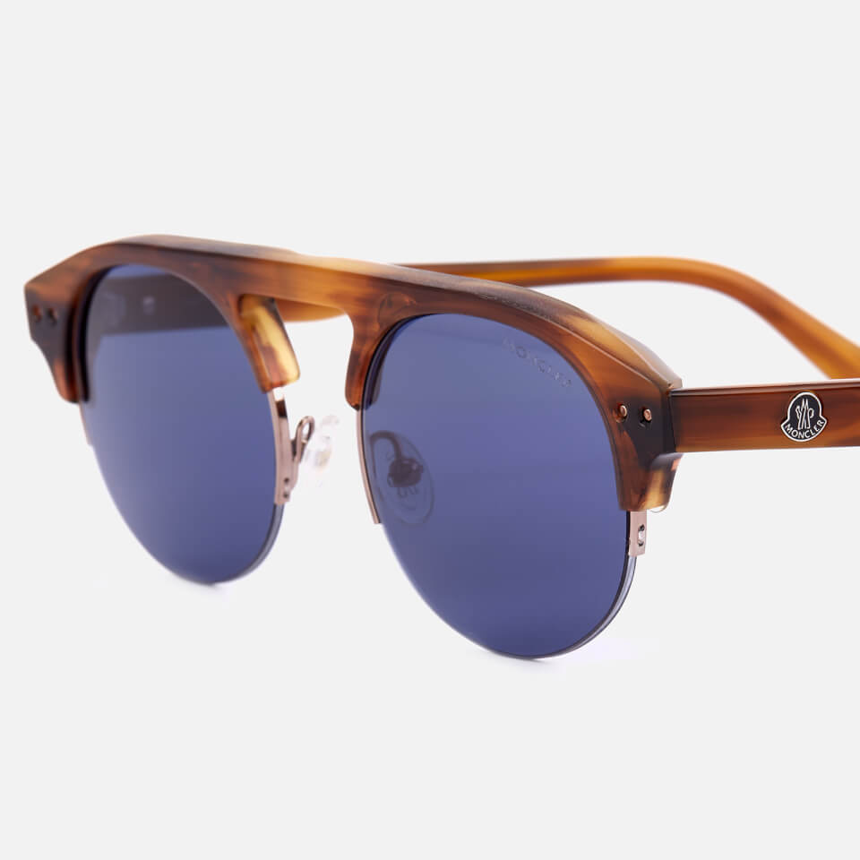 Moncler Men's Clubmaster Sunglasses - Light Brown/Other/Blue