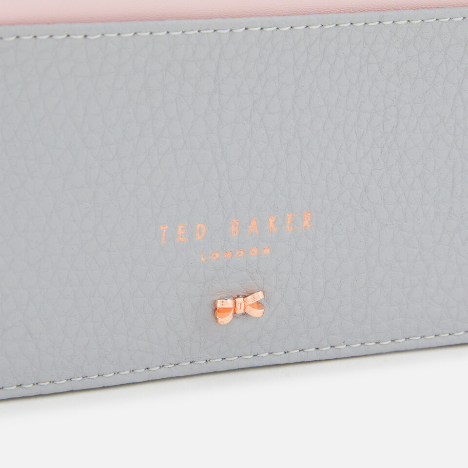 Ted Baker Women's Lori Textured Zipped Credit Card Holder - Grey